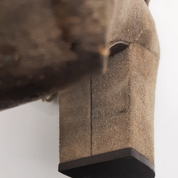 Rag & Bone Harrow Ankle Wrap Fringe Beige Suede Ankle Boots 39.5 - Picture 16 of 16